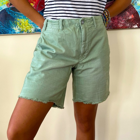 Ralph Lauren khaki distressed shorts NWOT - Picture 2 of 7